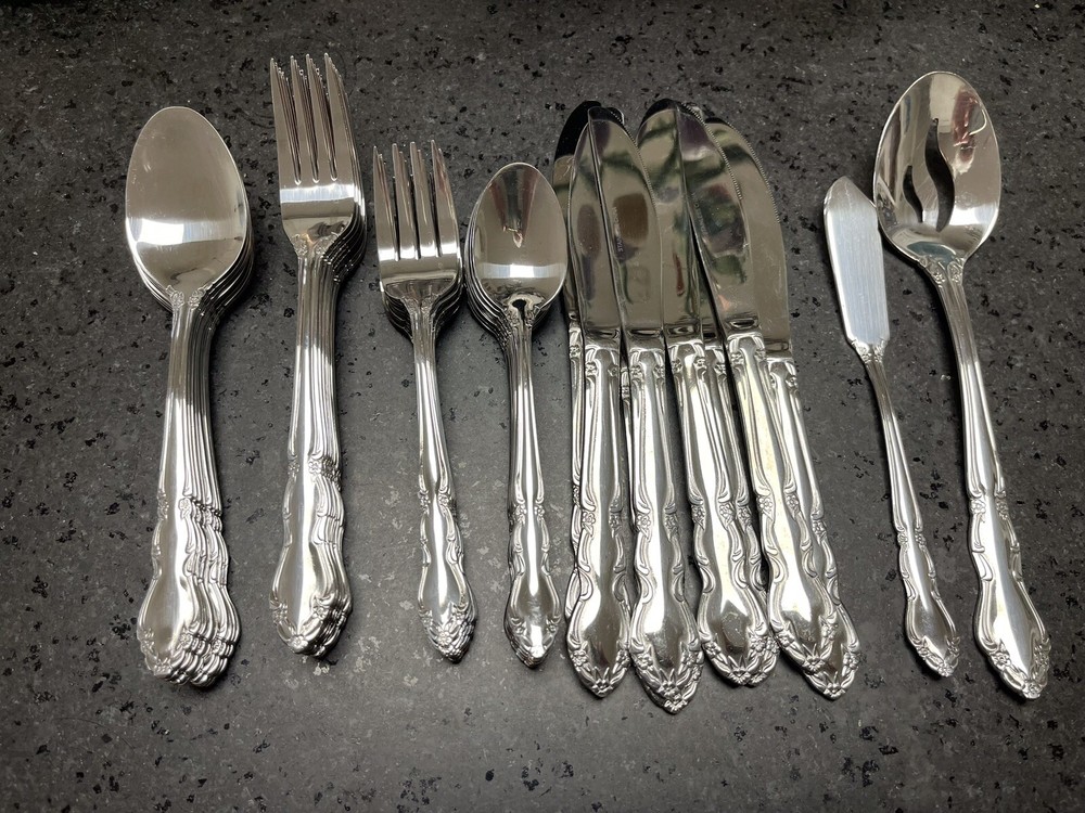 Stainless Flatware Setting For 8