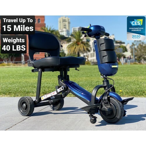 iLiving Foldable Mobility Scooter 15 Mile 40 Lb Foldable Portable Model V8