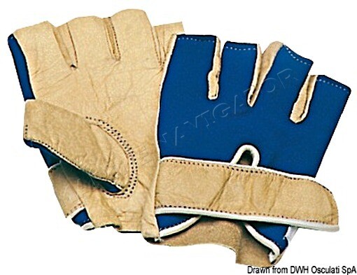 Osculati Sail Glove Half Fingers Medium
