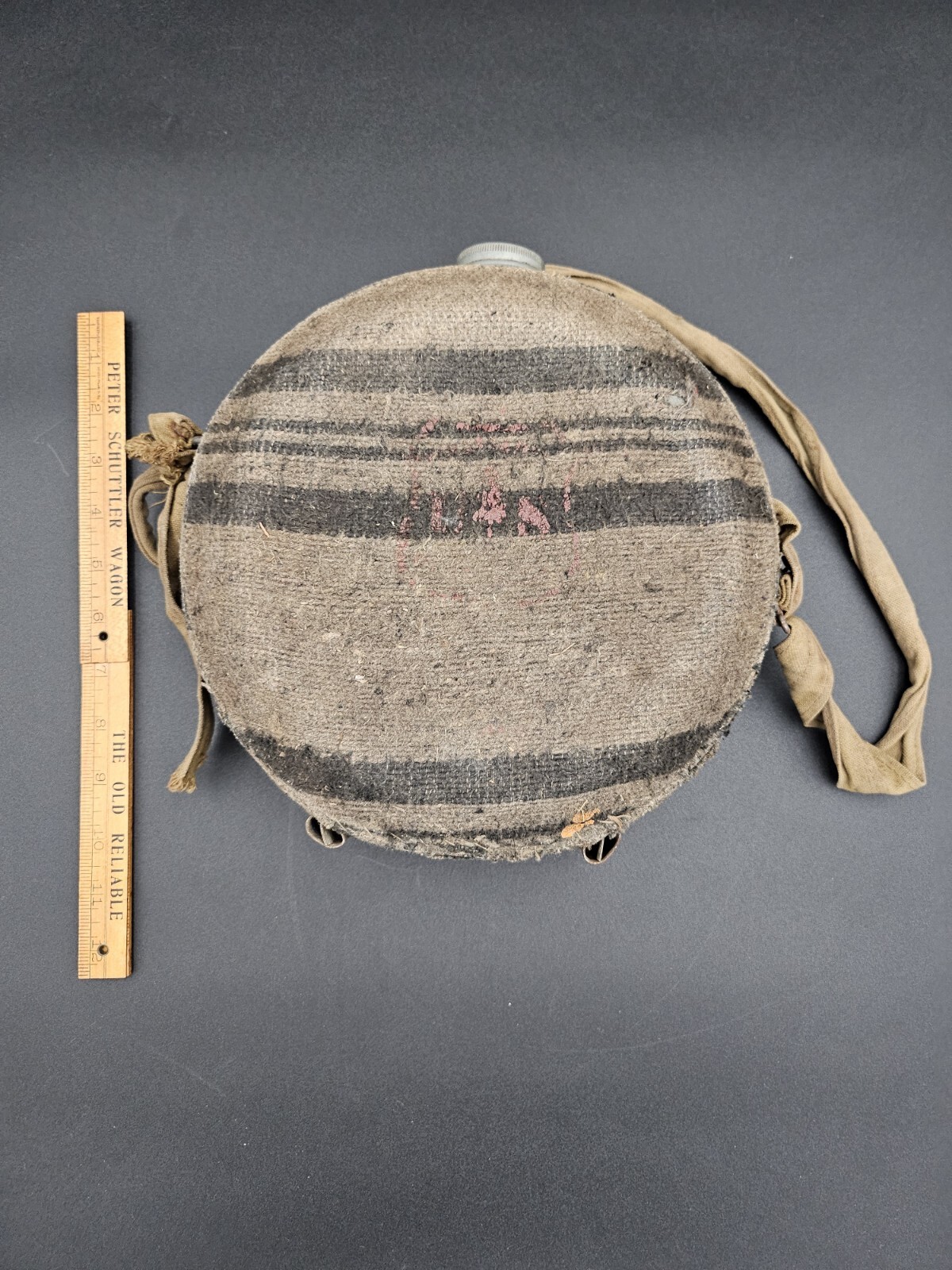 Vintage Bear Brand Canteen w/ Cover and Strap