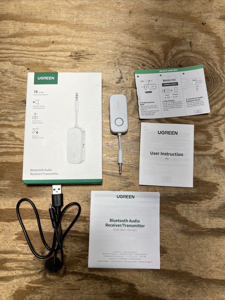 UGREEN Bluetooth Receiver Audio Adapter CM872