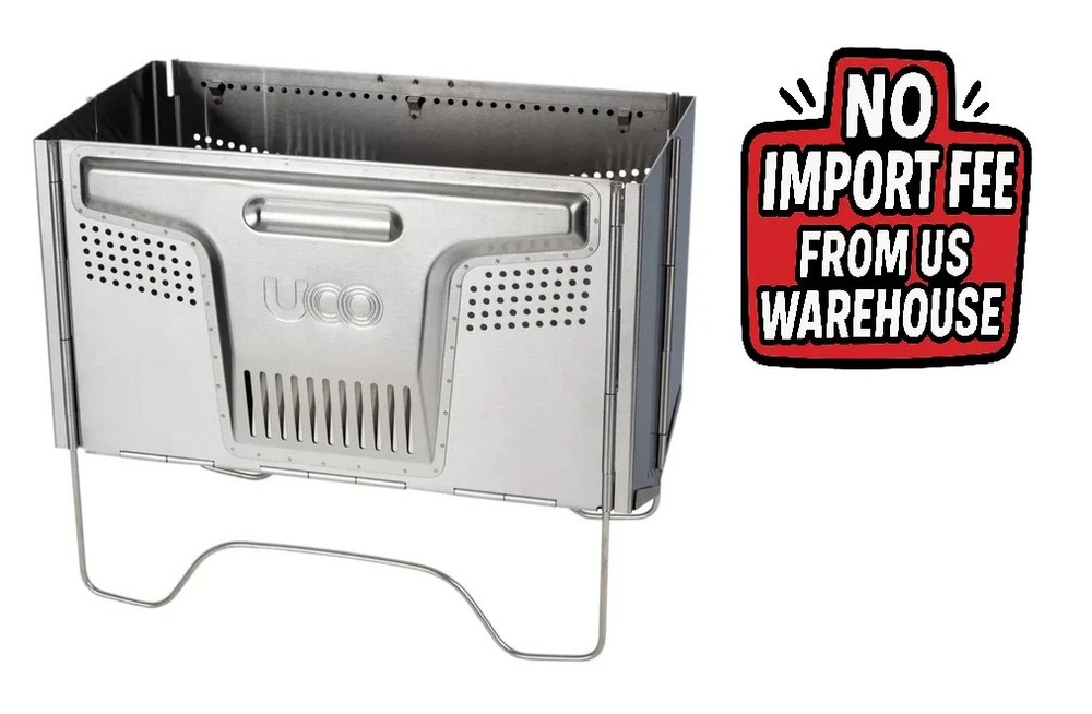 UCO Flatpack Smokeless Firepit & Grill Portable Outdoor Camping Fire Pit !!!