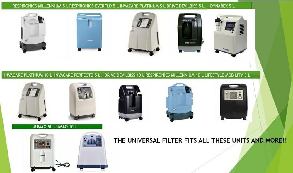 Universal filter Invacare-Everflo-Devilbiss-Respironics 5 and 10 liter