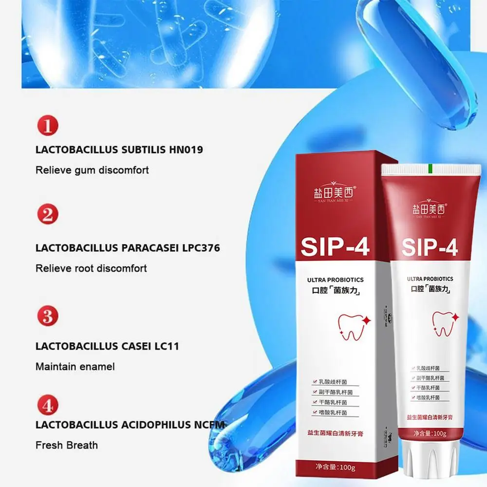 SIP-4 Toothpaste,SIP-4 Tooth Paste, Yayashi SP-4™ Probiotic Whitening Toothpaste
