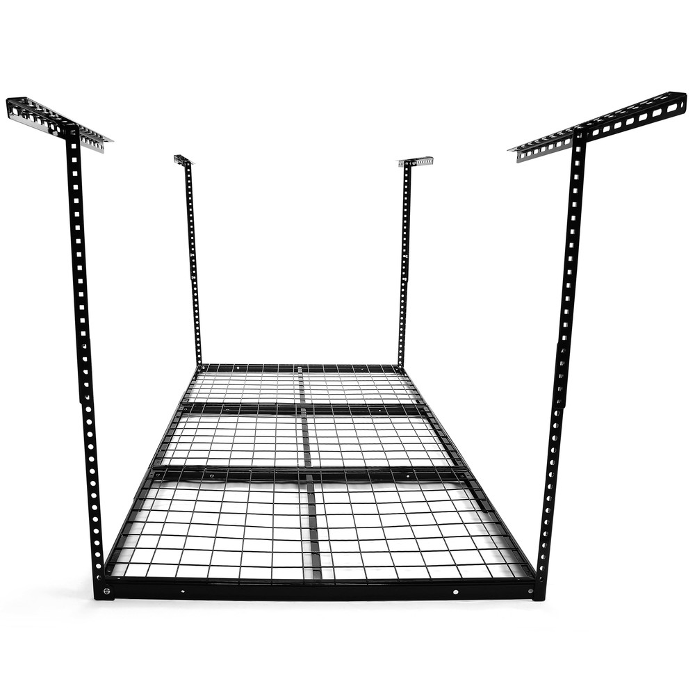 Garage Storage Racks Overhead Garage Ceiling Rack 3x 6FT Storage Rack BLACK