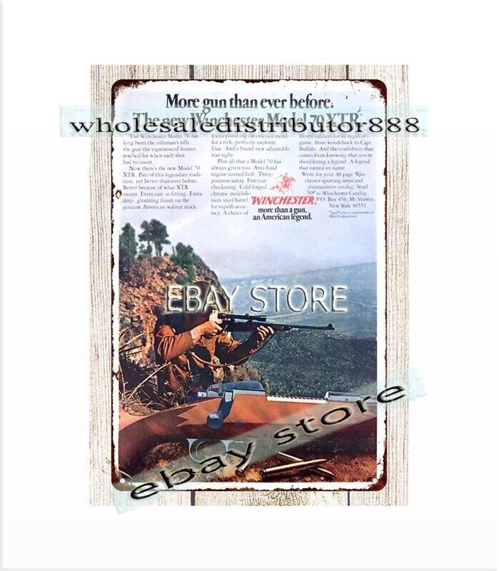 1978 ammogun Firearm hunting Rifle tin sign wall art posters