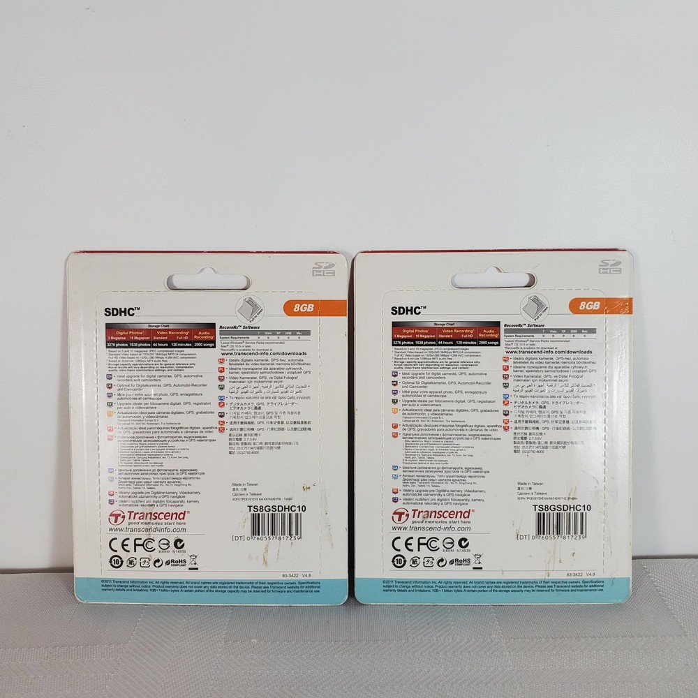 Transcend Ultimate SDHC 8GB Class 10 TS8GSDHC10 Memory Card NIP