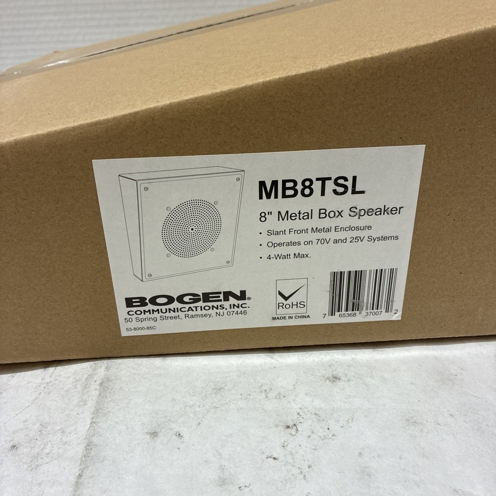 Bogen MB8TSL 8 Angled Metal Box Wall Speaker 4W