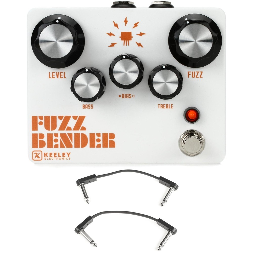 Keeley Fuzz Bender 3 Transistor Hybrid Fuzz with EBS Patch Cables