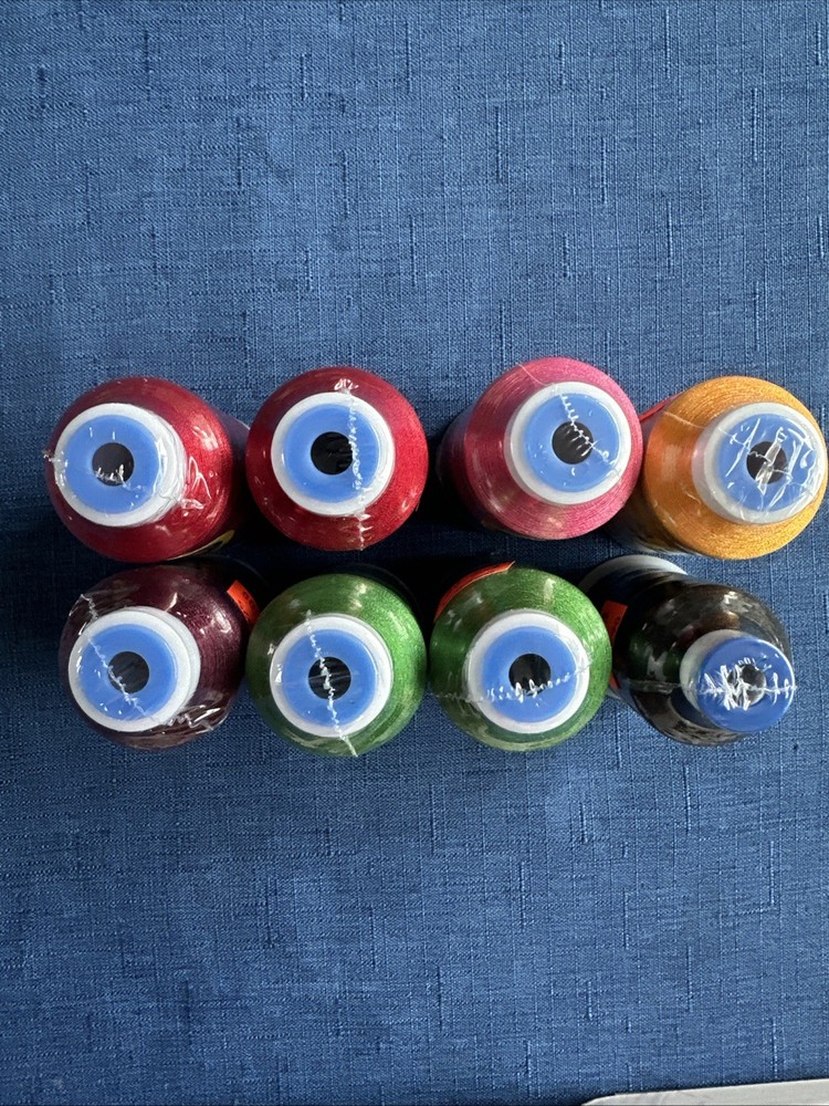 8 NEW Spools Thread art Polyester Embroidery Thread 1000M INV#75
