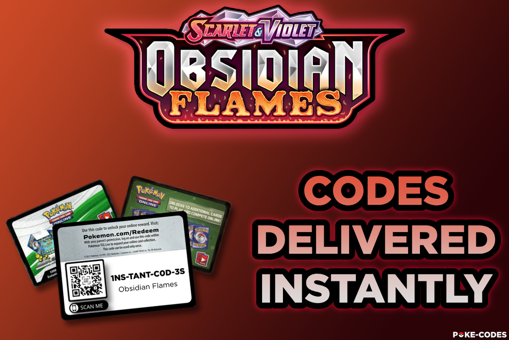 Pokemon - Obsidian Flames TCG Code Cards - INSTANT DELIVERY
