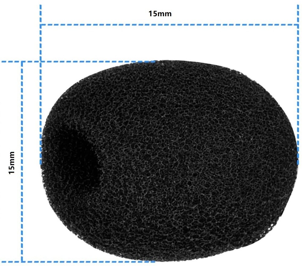 10 Pack Mini Microphone Windscreen Foam Cover for Sennheiser Lavalier microphone