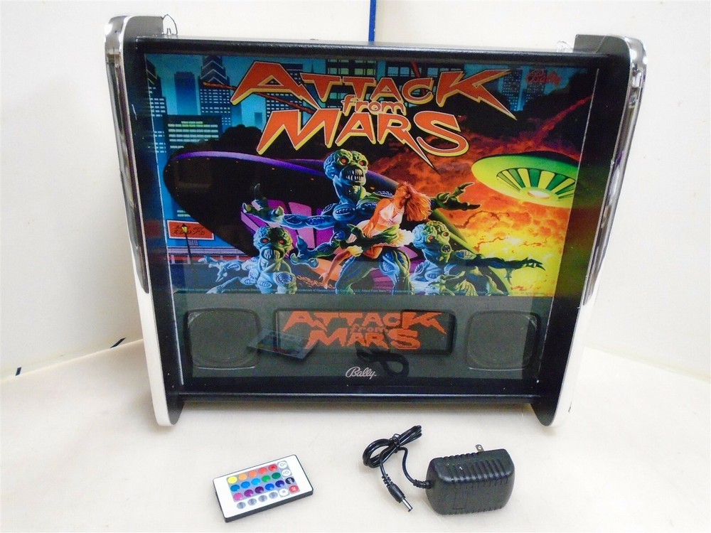 Bally Attack From Mars Pinball Head LED Display light box