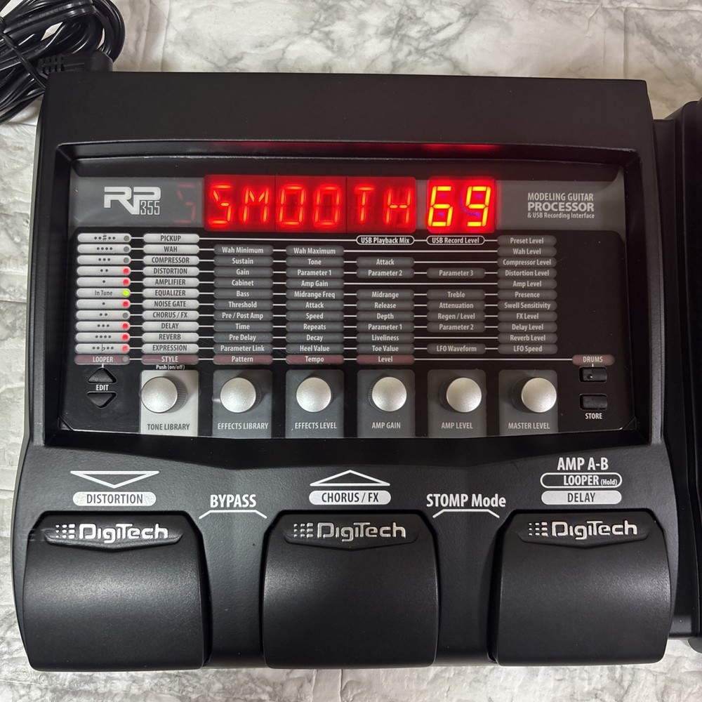 DigiTech RP355 Multi-Effects Guitar Effect Pedal TESTED From Japan