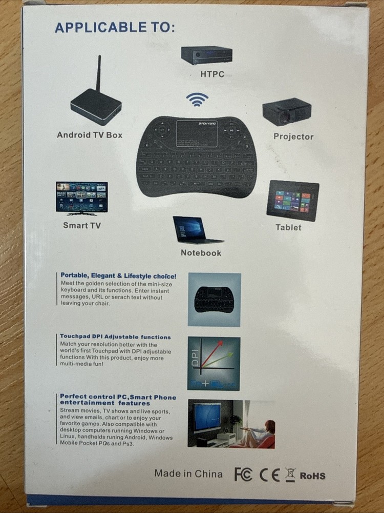 PONYBRO Mini Wireless Keyboard Portable Handheld