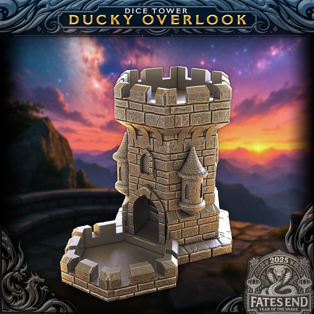 Ducky Overlook Dice Tower   -DnD Legion Terrain Scenery Tabletop