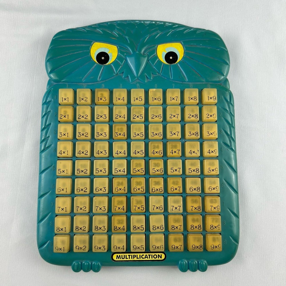 Vintage Magic Math Machine Touch & Learn Multiplication Learning Aid Toy 1998