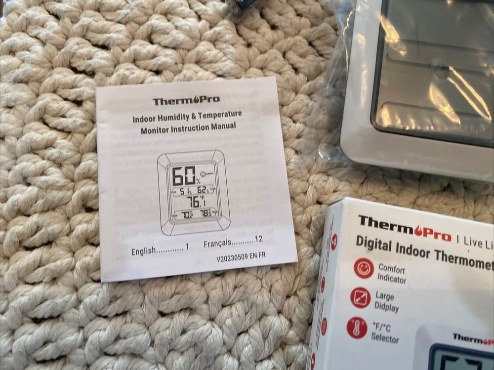 ThermoPro Digital Indoor Thermometer-Hygrometer TP-50