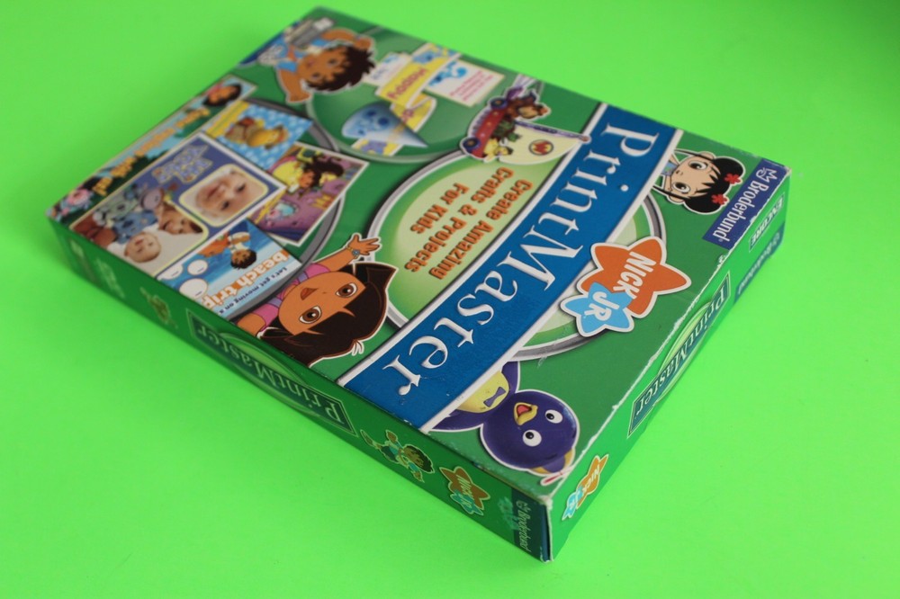 Broderbund Print Master Nick Jr. Edition Printmaster Graphic Design Software NEW