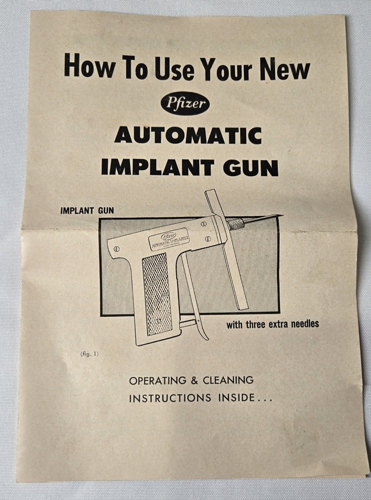 VINTAGE PFIZER AUTOMATIC IMPLANT GUN