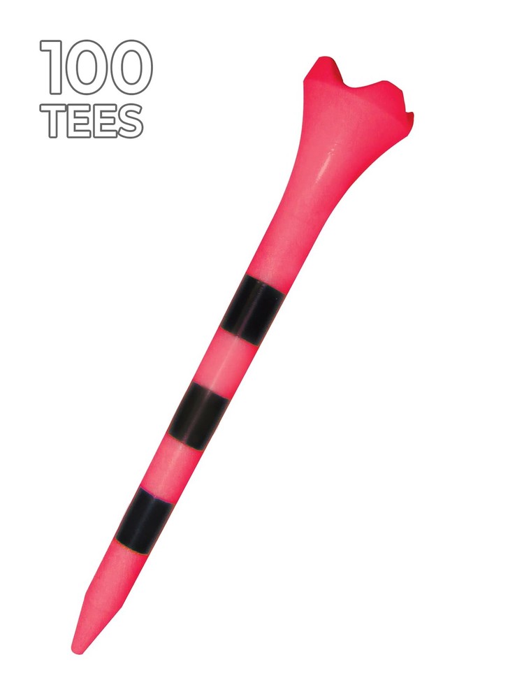 Pride Golf Tee Performance Plastic Golf Tees - 100 Count, 3-1/4 Inch - Citrus...