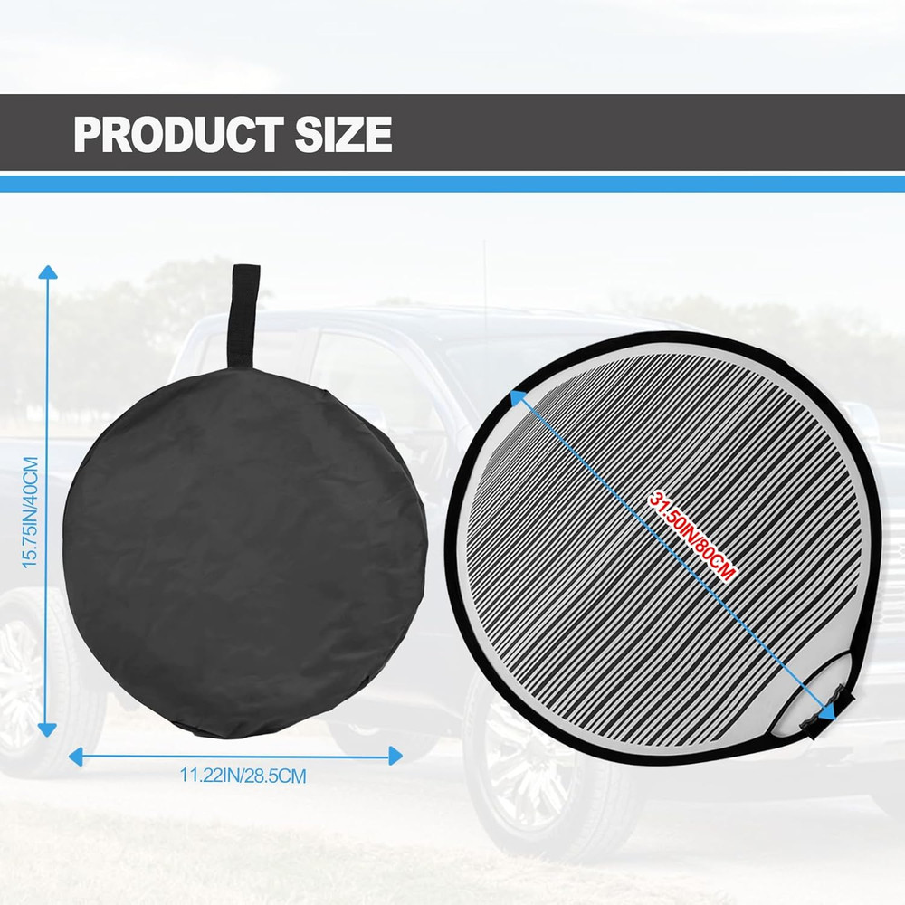 Car Dent Detection Board - Circular Striped Flexible Foldable Lined Light Reflec