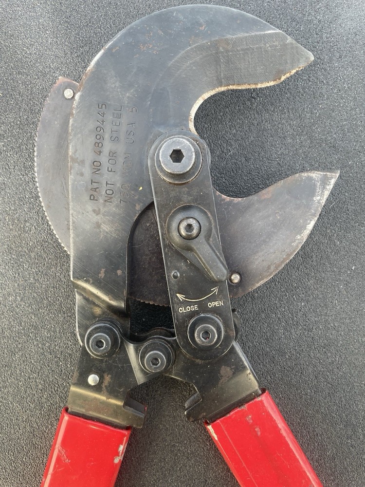 ( Burndy ) Ratcheting Cable , Wire Cutter