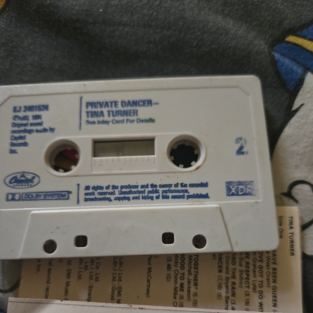 Tina Turner Private Dancer Cassette Tape