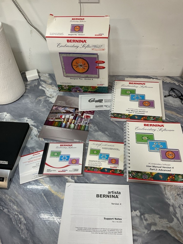 Bernina Embroidery Software CD And Manuals Version 4