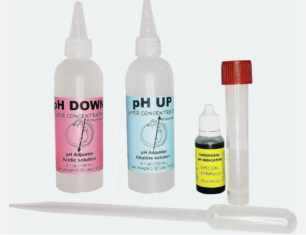 Concentrated pH Adjuster Up and Down Control Kit. Optimal Soil and Feed Water