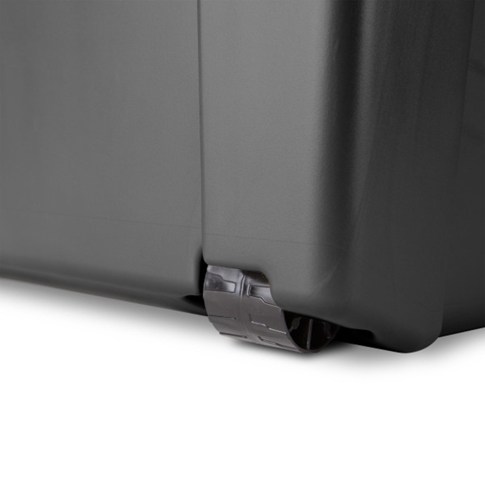 Sterilite Footlocker Stackable Storage Bin with Latching Lid with Wheels, 2 Pack