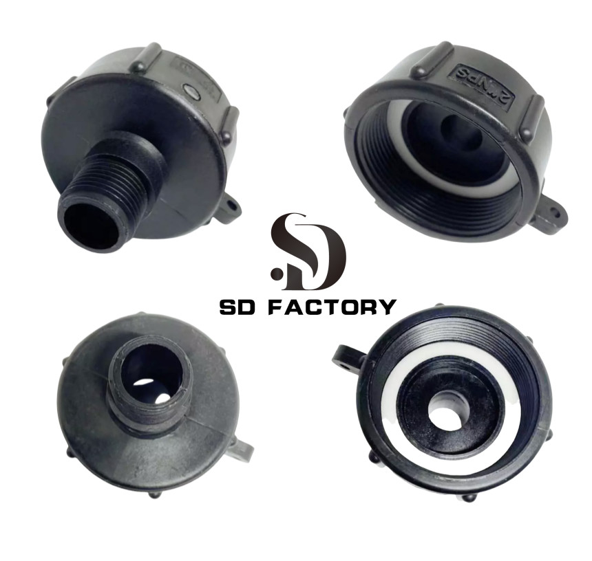 275 330 IBC TOTE TANK DRAIN ADAPTER FINE THRD 2 NPTX MALE G HOSE ADAPTER