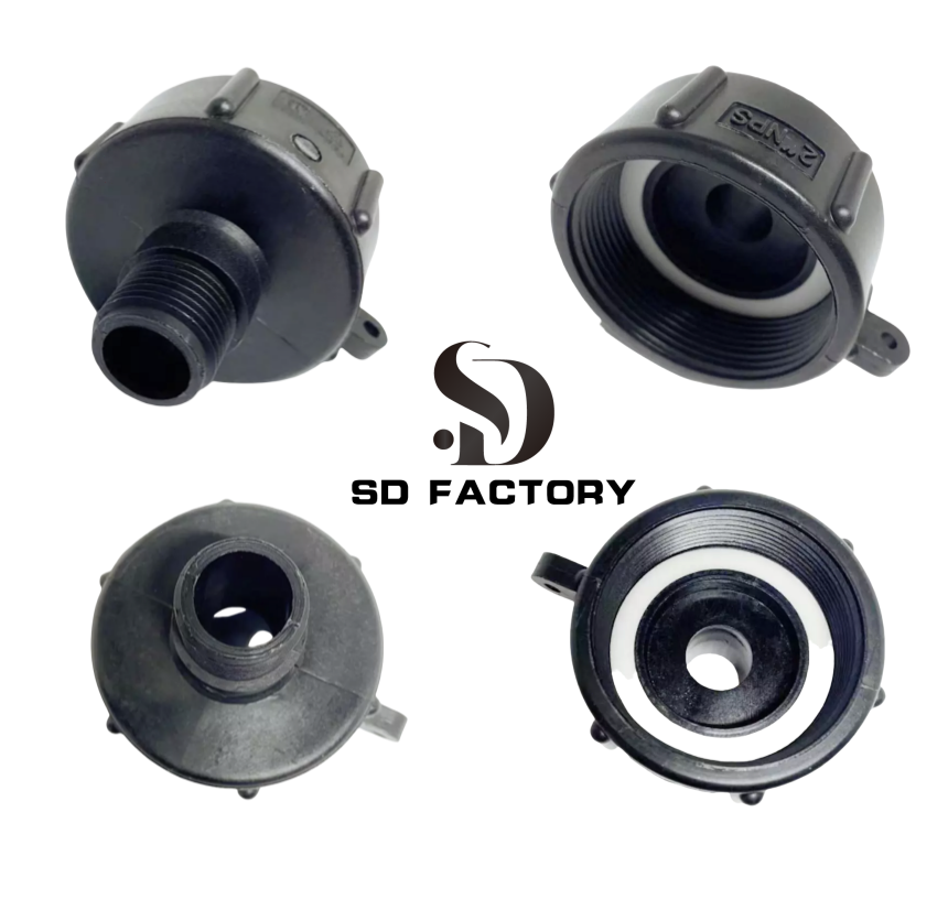 275 330 IBC TOTE TANK DRAIN ADAPTER FINE THRD 2 NPTX MALE G HOSE ADAPTER