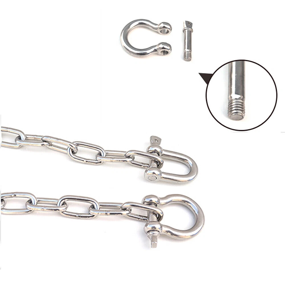 D Shackle Bow Shackle 4mm 5mm 6mm 8mm 10mm 12mm 14mm 16mm A2 Stainless Steel