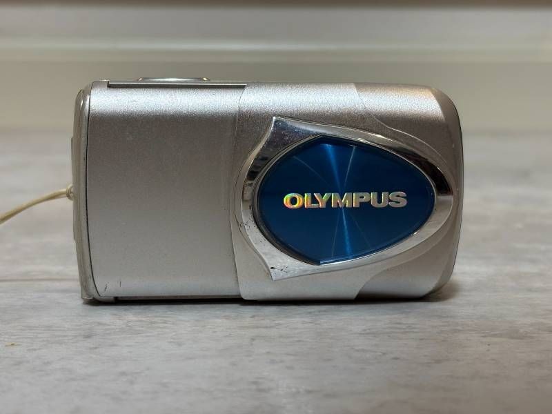 OLYMPUS μ-15 DIGITAL Silver Compact Digital Camera Tested Working Japan