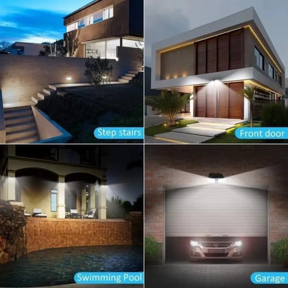 Outdoor Home Security Alarm LED Flash Light Solar PIR Motion Sensor Camera Shape