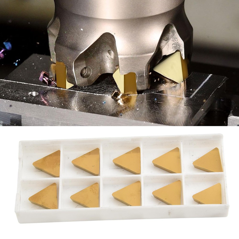 Milling Tool Replacement Inserts Gold Coated Pack of 10 Model TPCN32PDTR