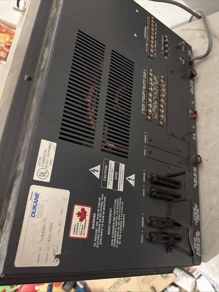 dukane compact 3200 school intercom system