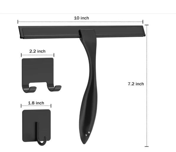 stainless window cleaner black 10 inch