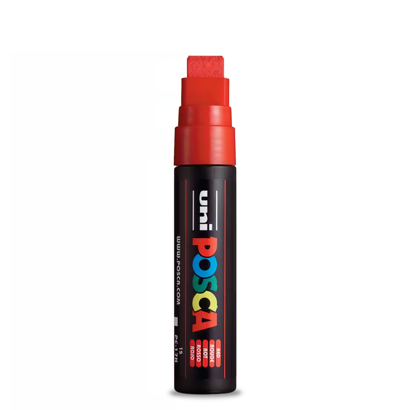 UNI POSCA PC-17K Single Water-based Paint 15MM Chisel Tip Marker Graffiti Art