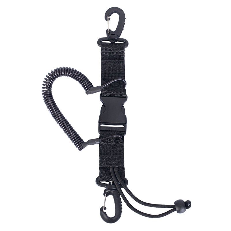 Diving Camera Lanyard Spring Coil Slide Lock Lanyard Underwater Diving Tools