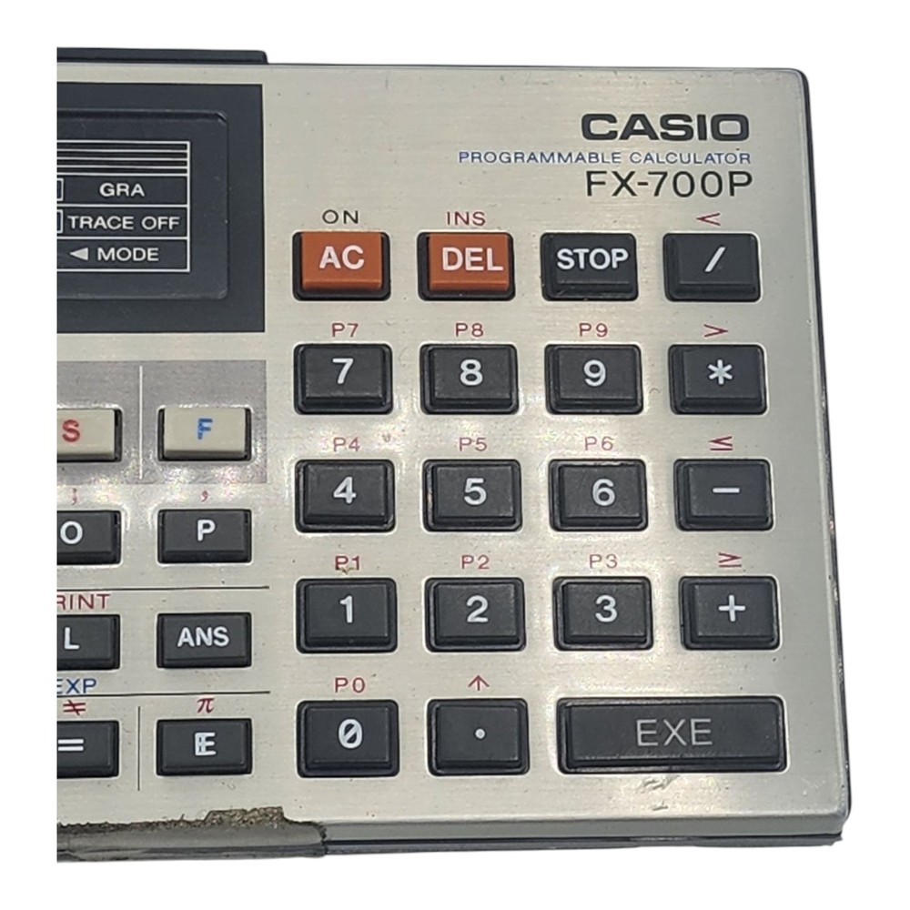 CASIO FX-700P Personal Computer Calculator - TESTED WORKING *READ* Some Issues
