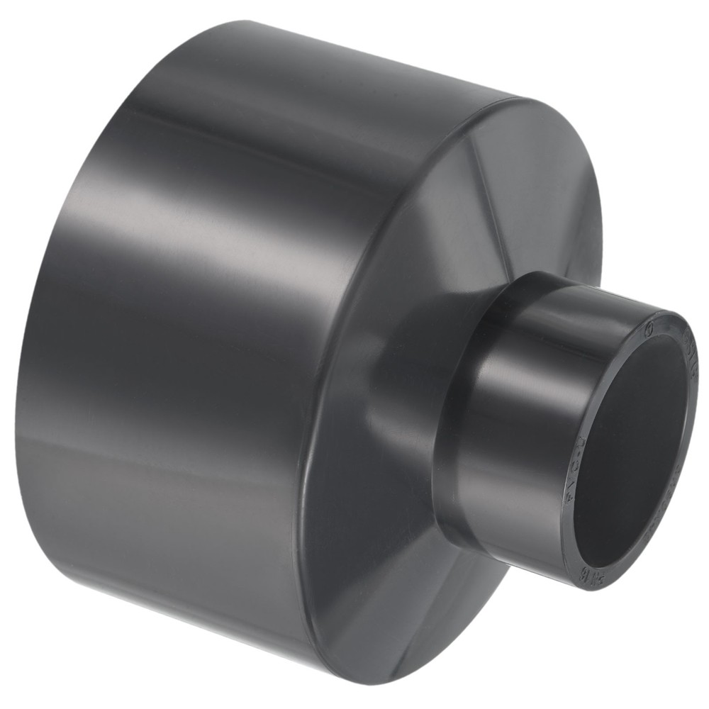 PVC Reducer Pipe Fitting 3.5x1.6" Socket Coupling Adapter Connector, Grey