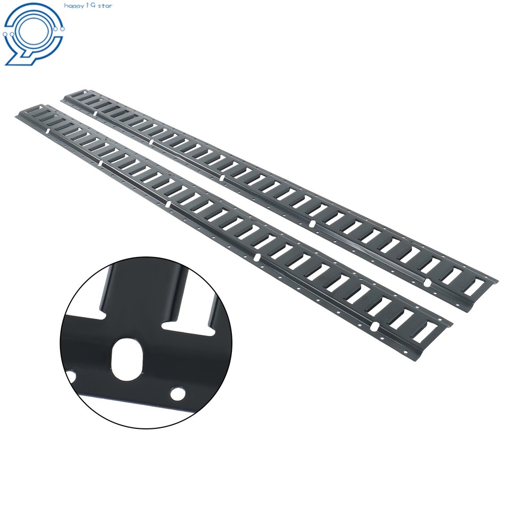 E Track Tie Down Rail Kit 2Pack 5' E Track Rails for Garages Vans Trailers