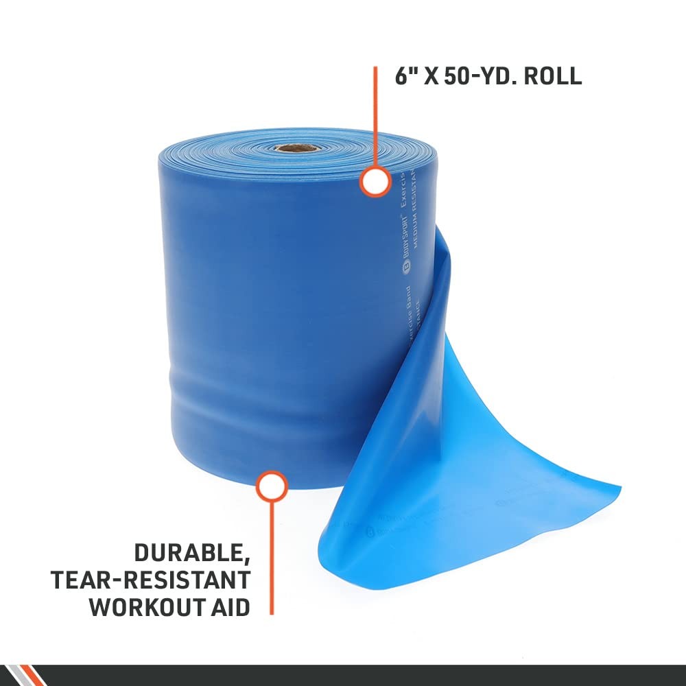 Exercise Bands - Resistance Bands in 50 yard Rolls for Fitness, Stretching, o...