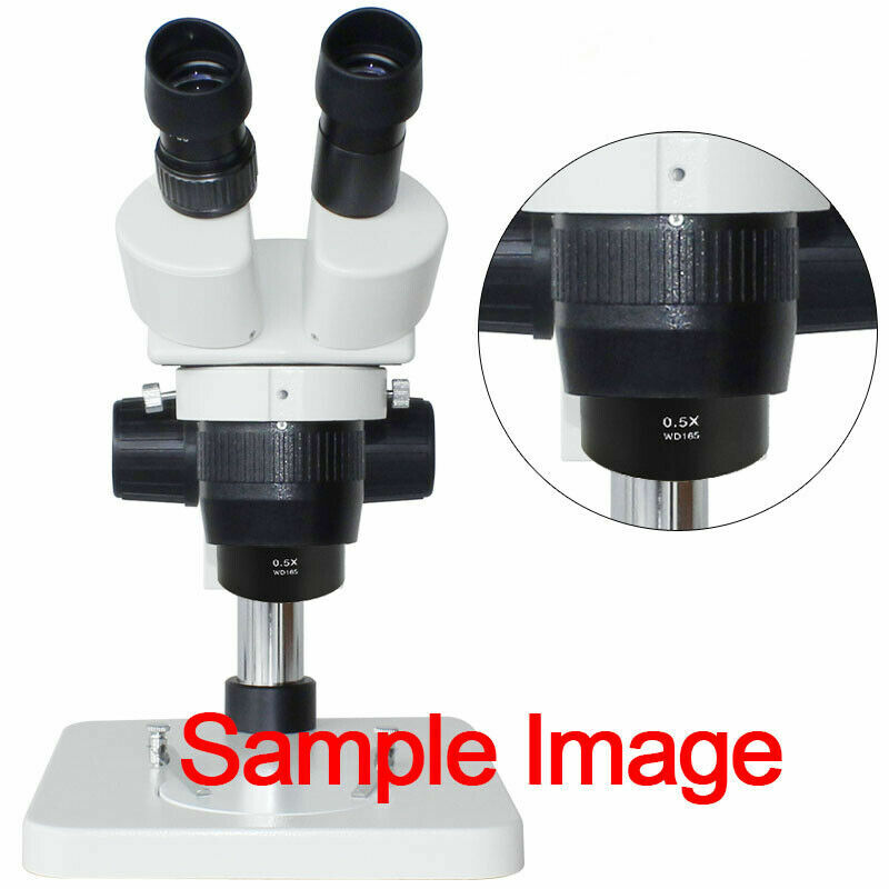 0.5X Stereo Microscope Barlow Auxiliary Objective Lens Thread M48*0.75