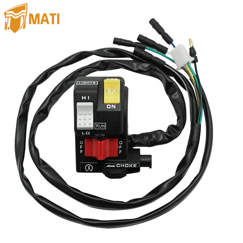 Handlebar Switch Start Kill Stop Button Headlight for Honda FourTrax 300 TRX300