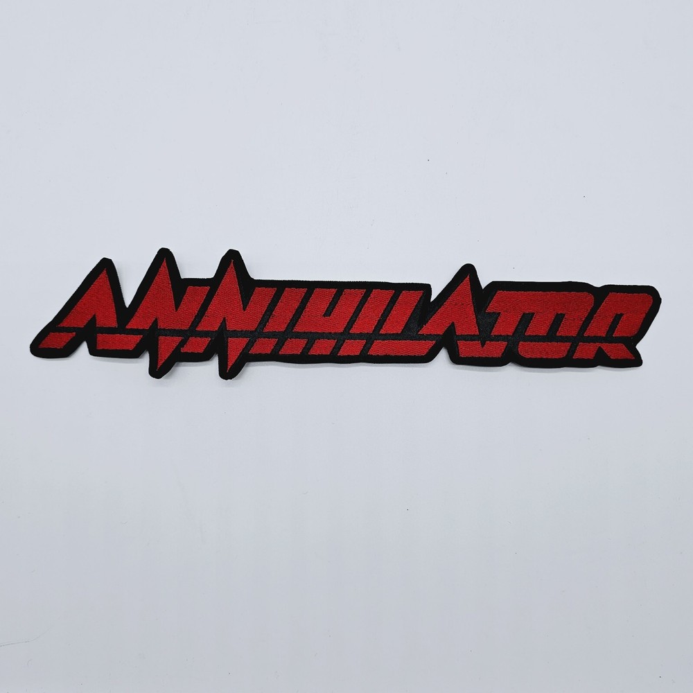 Annihilator   Red  Logo EMBROIDERED BACK PATCH