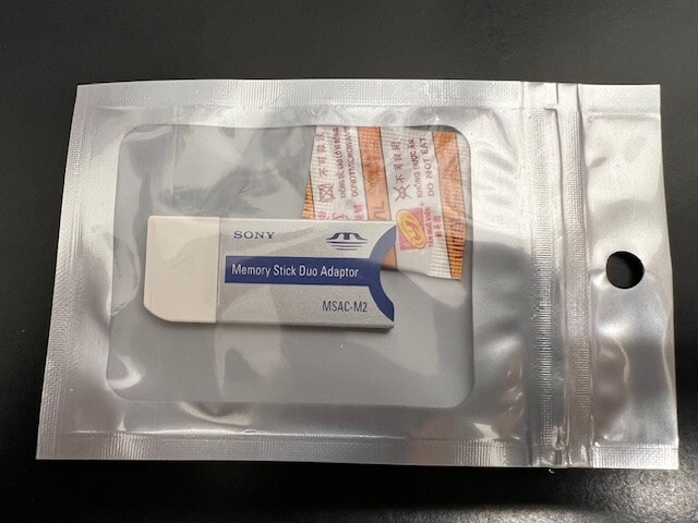 SONY Memory Stick Pro Duo Adaptor MSAC-M2. Made in Japan.