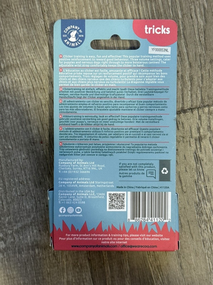 Coachi Multi-Clicker Coral, Navy Button